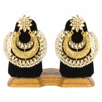 Arihant Stunning Kundan & Pearl Gold Plated Drop Earrings For Women/Girls 45139