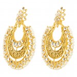 Arihant Stunning Kundan & Pearl Gold Plated Drop Earrings For Women/Girls 45139