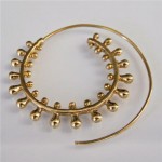 Arihant Gold Plated Unique playful Retro Vintage look Hoop Earrings