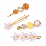 Arihant Flower Pearl Hair Clips Jewellery For Women 6607