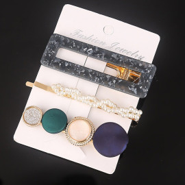 Arihant Stylish Pearl Gold Plated Hairclips for Women/Girls