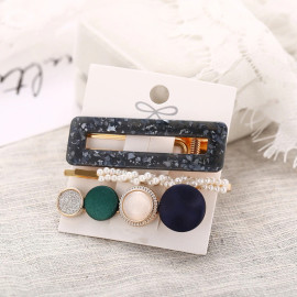 Arihant Stylish Pearl Gold Plated Hairclips for Women/Girls