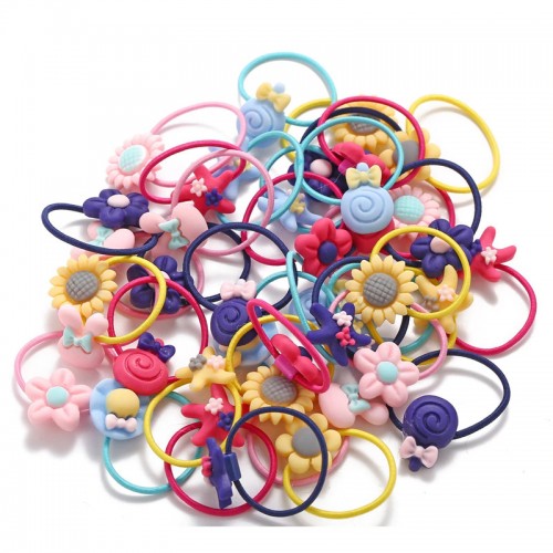 Arihant Adorable Floral Multicolour Rubber Band for Women and Girls (Pack of 30)