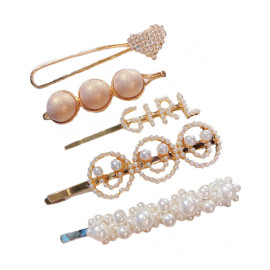 Arihant Jewellery For Women Gold Plated Pearl Hair Clips