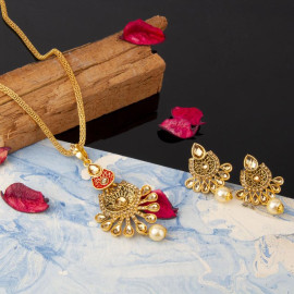 Arihant GP American Diamond Traditional Necklace Set 44030