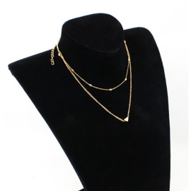Arihant Elegant Heart Inspired Double Layered Fascinating Necklace for Women/Girls 44086