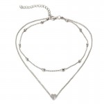 Arihant Splendid Heart Inspired Double Layered Marvelous Necklace for Women/Girls 44087