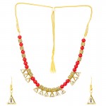 Arihant Stunning Beads & Crystal Gold Plated Necklace Set for Women/Girls 44099