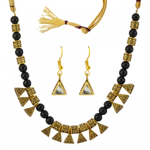 Arihant Women's Fashion Beads & Crystal Gold P...