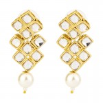 Arihant Mesmerizing Kundan & Pearl Gold Plated Fabulous Necklace Set for Women/Girls 44133