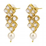 Arihant Mesmerizing Kundan & Pearl Gold Plated Fabulous Necklace Set for Women/Girls 44133