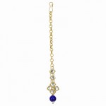 Arihant Gold Plated Kundan Studded Blue Necklace Set for Women 44134