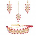 Arihant Fabulous Crystal & Beads Gold Plated Jewellery Set for Women/Girls 44154