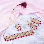Arihant Fabulous Crystal & Beads Gold Plated Jewellery Set for Women/Girls 44154