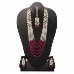 Arihant Exclusive Designer Pearl & Crystal Gold Plated Jewellery Set for Women/Girls 44156