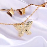 Arihant Gold Plated Butterfly Inspired Layered Necklace (CT-NCK-44165) 44165
