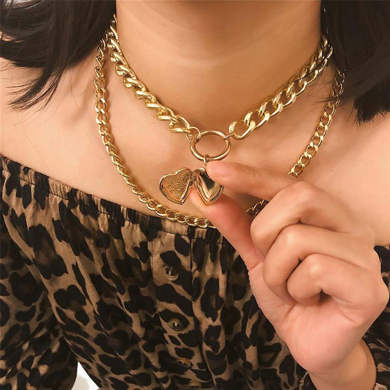 Arihant Marvelous Heart Gold Plated Necklace For Women/Girls 44167