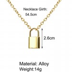 Arihant Mesmerizing Lock Design Gold Plated Necklace For Women/Girls 44169