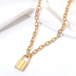 Arihant Mesmerizing Lock Design Gold Plated Necklace For Women/Girls 44169