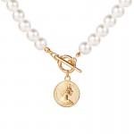 Arihant Plushy Pearl Gold Plated Necklace Women/Girls 44179