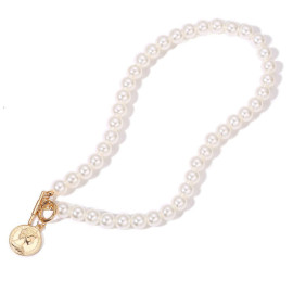 Arihant Plushy Pearl Gold Plated Necklace Women/Girls 44179
