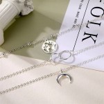 Arihant Plushy Global Cross Ring Design Silver Plated Necklace For Women/Girls 44182