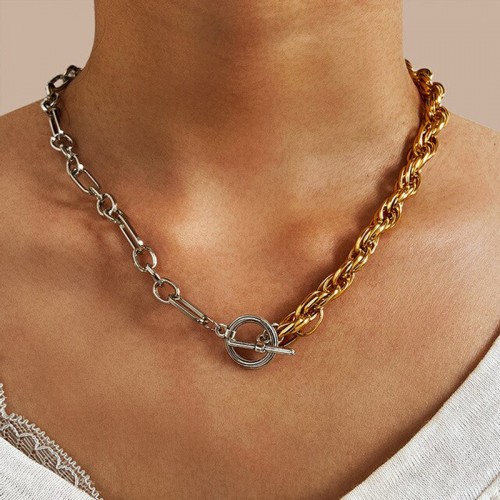 Arihant Trendy Dual Plated Chain Necklace For Women/Girls 44190