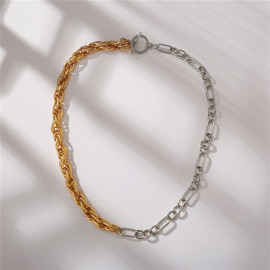Arihant Trendy Dual Plated Chain Necklace For Women/Girls 44190
