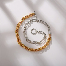 Arihant Trendy Dual Plated Chain Necklace For Women/Girls 44190