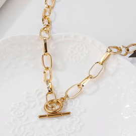 Arihant Amazing Lock Bold Gold Plated Necklace For Women/Girls 44193