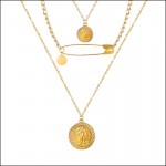 Arihant Stylish Gold Plated Multi Strand Necklace For Women/Girls 44195