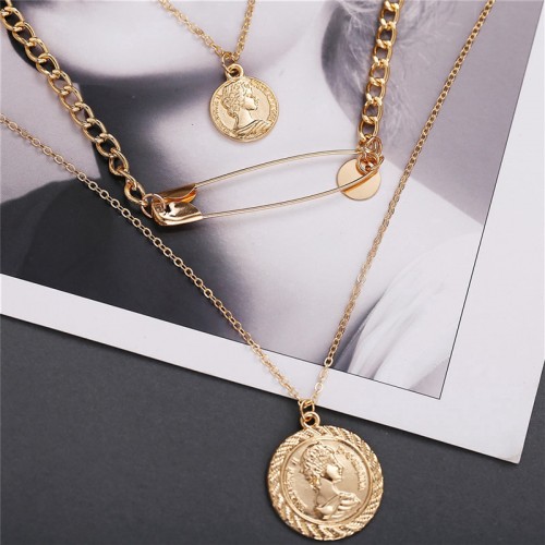 Arihant Stylish Gold Plated Multi Strand Necklace ...
