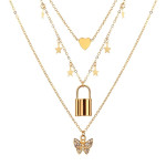 Arihant Jewellery For Women Gold Plated Layered Necklace 44204