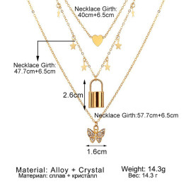 Arihant Jewellery For Women Gold Plated Layered Necklace 44204