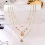 Arihant Jewellery For Women Gold Plated Layered Necklace 44204