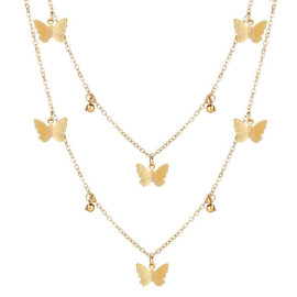 Arihant Jewellery For Women Gold Plated Layered Necklace 44207