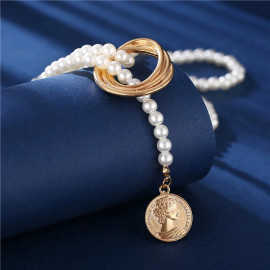 Arihant Jewellery For Women Gold Plated Layered Necklace 44208