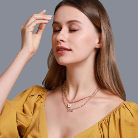 Arihant Jewellery For Women Multicolor Gold Plated Layered Necklace 44209
