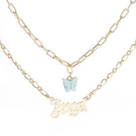Arihant Jewellery For Women Multi Gold Plated Layered Necklace 44211