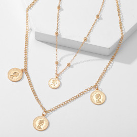 Arihant Jewellery For Women Gold Plated Layered Necklace 44212