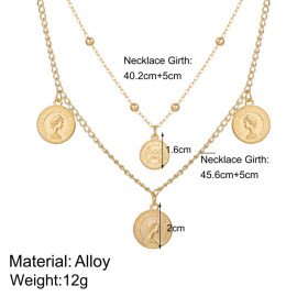 Arihant Jewellery For Women Gold Plated Layered Necklace 44212
