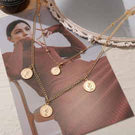 Arihant Jewellery For Women Gold Plated Layered Necklace 44212