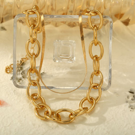 Arihant Jewellery For Women Gold Plated Layered Necklace 44214