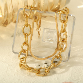 Arihant Jewellery For Women Gold Plated Layered Necklace 44214