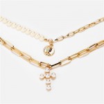 Arihant Jewellery For Women Gold Plated Layered Necklace 44219