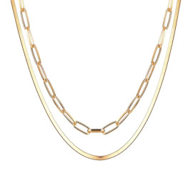 Arihant Jewellery For Women Gold Plated Gold Toned Layered Necklace 44223