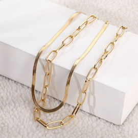 Arihant Jewellery For Women Gold Plated Gold Toned Layered Necklace 44223