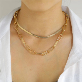 Arihant Jewellery For Women Gold Plated Gold Toned Layered Necklace 44223