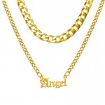 Arihant Jewellery For Women Gold Plated Angel Layered Necklace