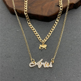 Arihant Jewellery For Women Gold Plated Aries Layered Necklace
